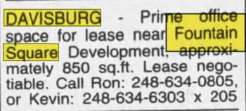 Fountain Square - Dec 16 1999 Article (newer photo)